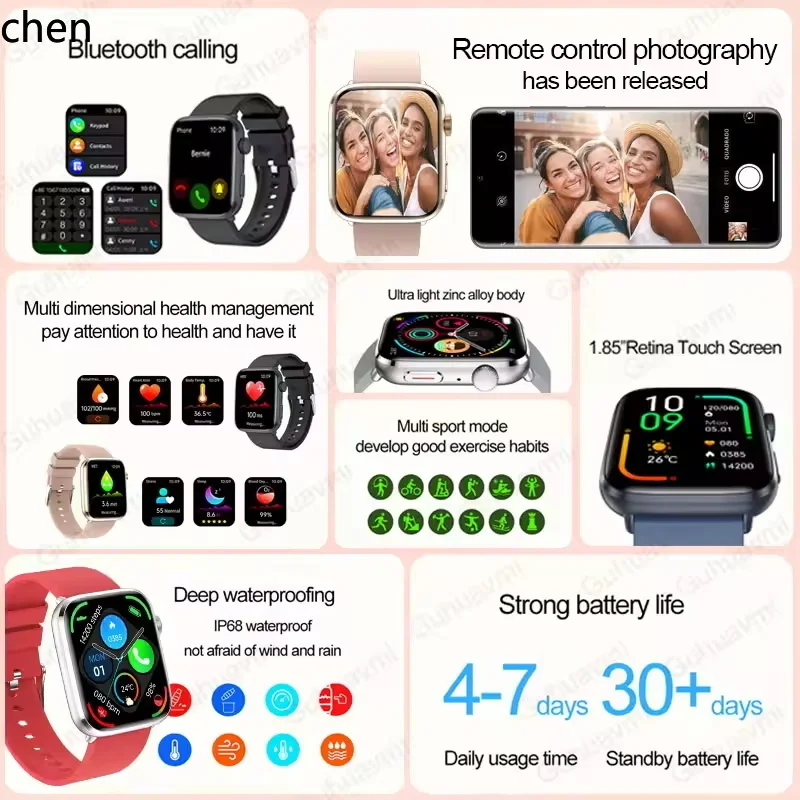 YFY Men's and Women's Smart Watch Blood Pressure Heart Rate Health Monitor Fashionable Sports Smart Watch
