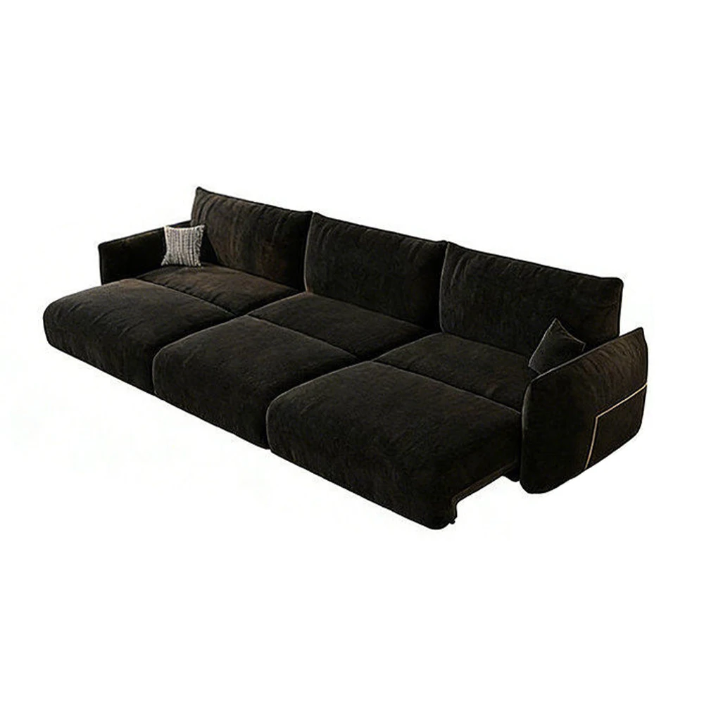 Linlamlim Convertible Lounge Sofa Modular Sectional Sofa Bed Deep Seat Fabric Couch extendable sofa Living Room Home Furniture