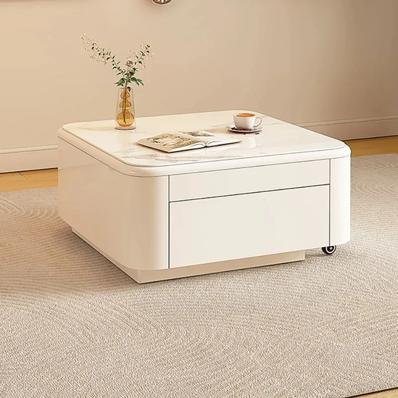 

Universal Nordic Coffee Table Aesthetic Display Cream Style Cloud Coffee Tables Space Saving Cream Mesa Auxiliar Home Products