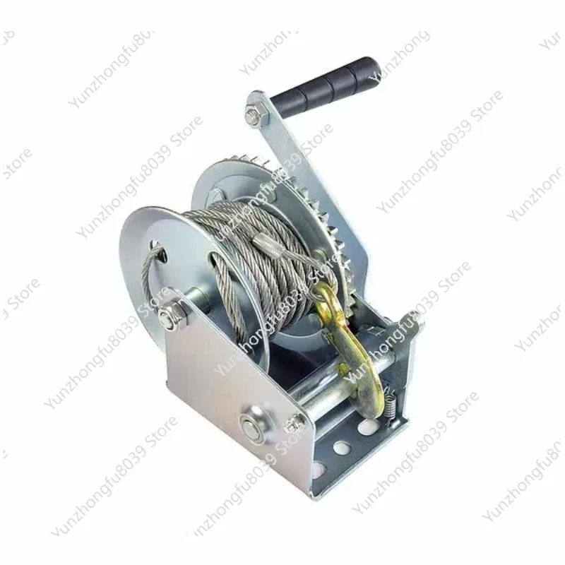 Manual Winch Hand Crank Small Winch Lifting Small Hoist Crane Wire Rope Trailer Yacht Winch