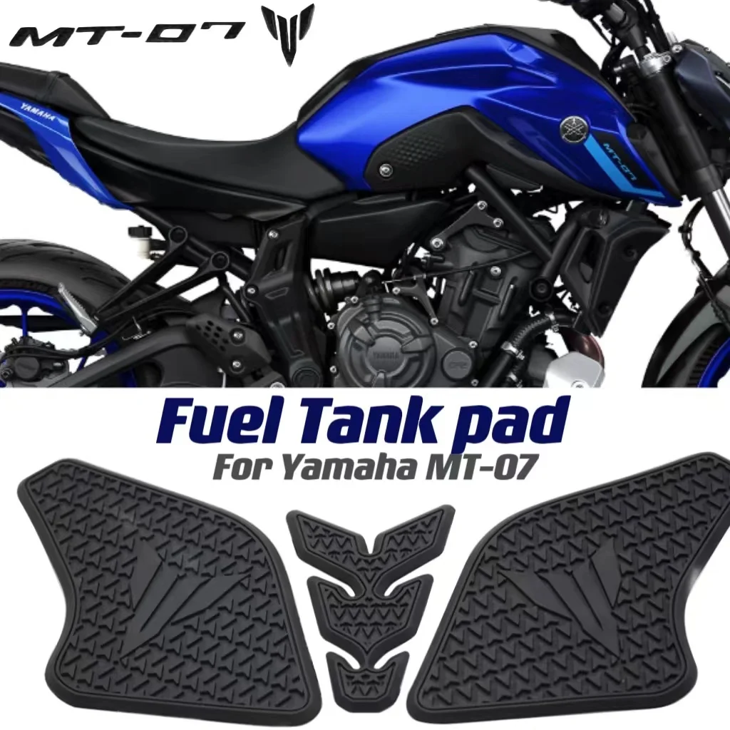 New motorcycle Sticker For Yamaha MT 07 MT07 MT-07 2021- Fuel Tank Pad Waterproof and Anti Slip Rubber Protection Sticker Set