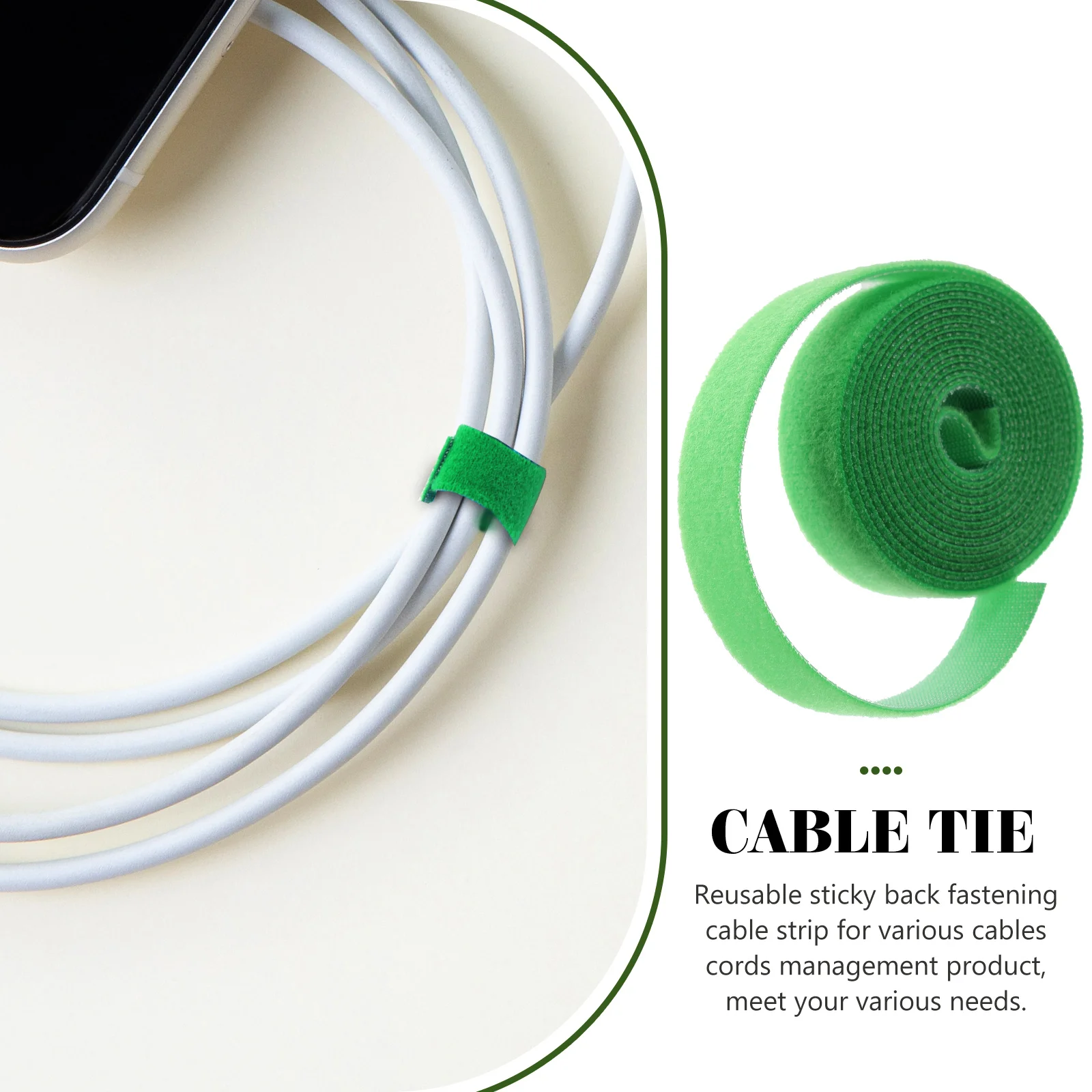 

Cable Tie Sticky Clips Data Line Straps Nylon Self Adhesive Cord Organizer Holder Holders