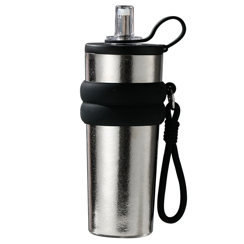 High Value Portable Thermal Insulation Coffee Cup Straw Water Cup