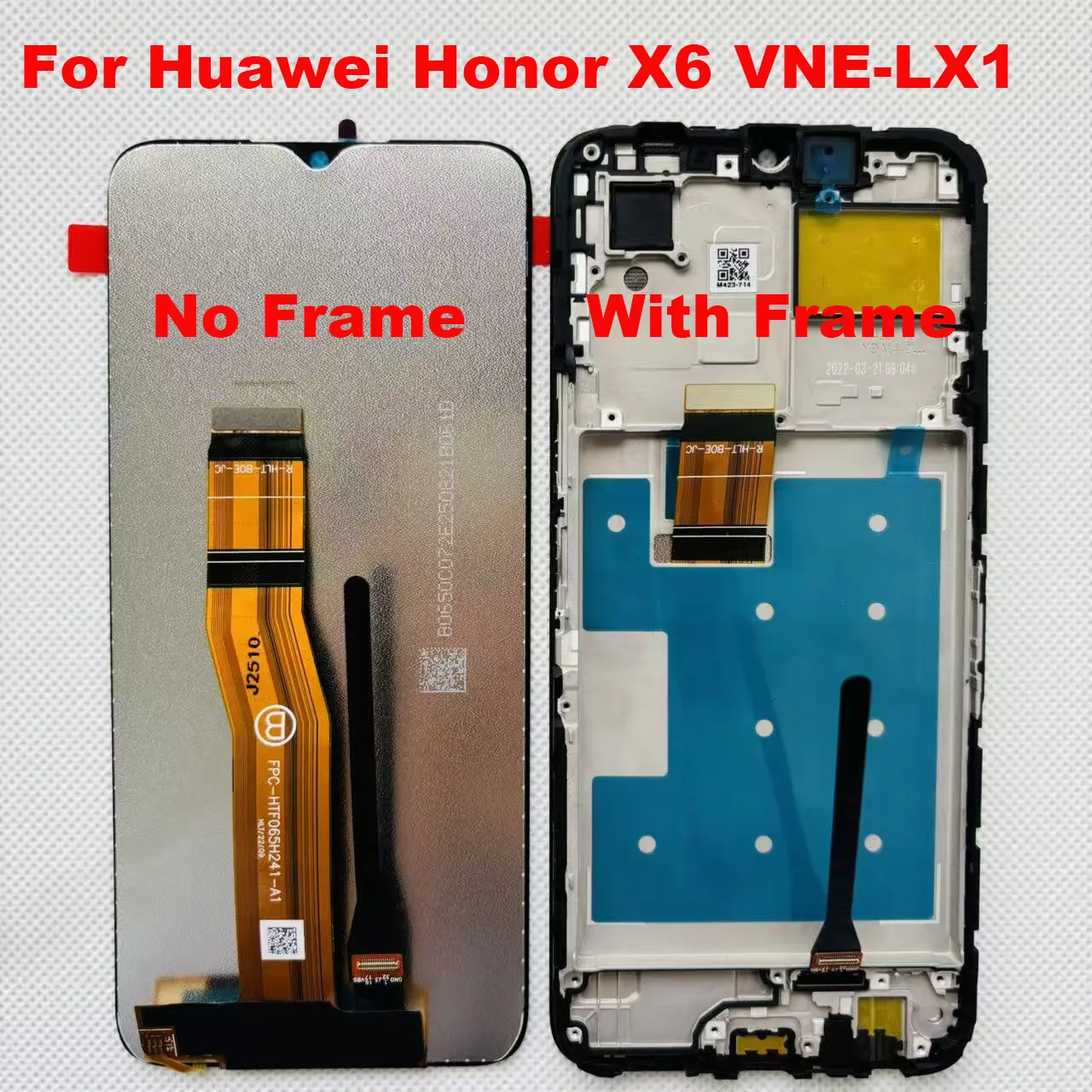 

6,5 оригинал для Huawei Honor X6 VNE-LX1/Honor X7 CMA-LX2 ЖК-дисплей с цифровым преобразователем сенсорного экрана в сборе Honor 70 Lite с рамкой