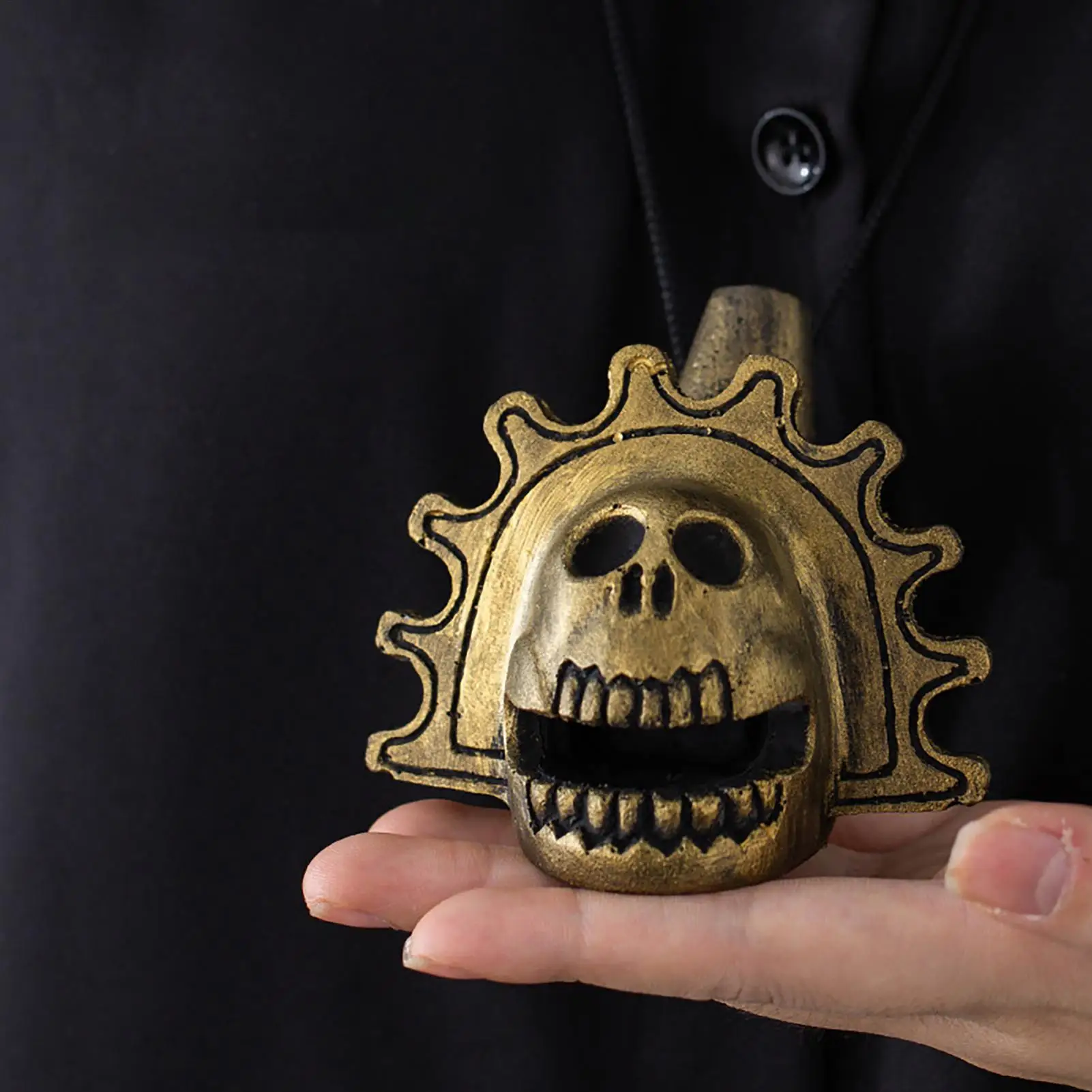 

Aztec Death Whistle Ancient Horror Sound Effect, Collector's Item & Unique Artifact for Scary Pranks, Halloween Cosplay