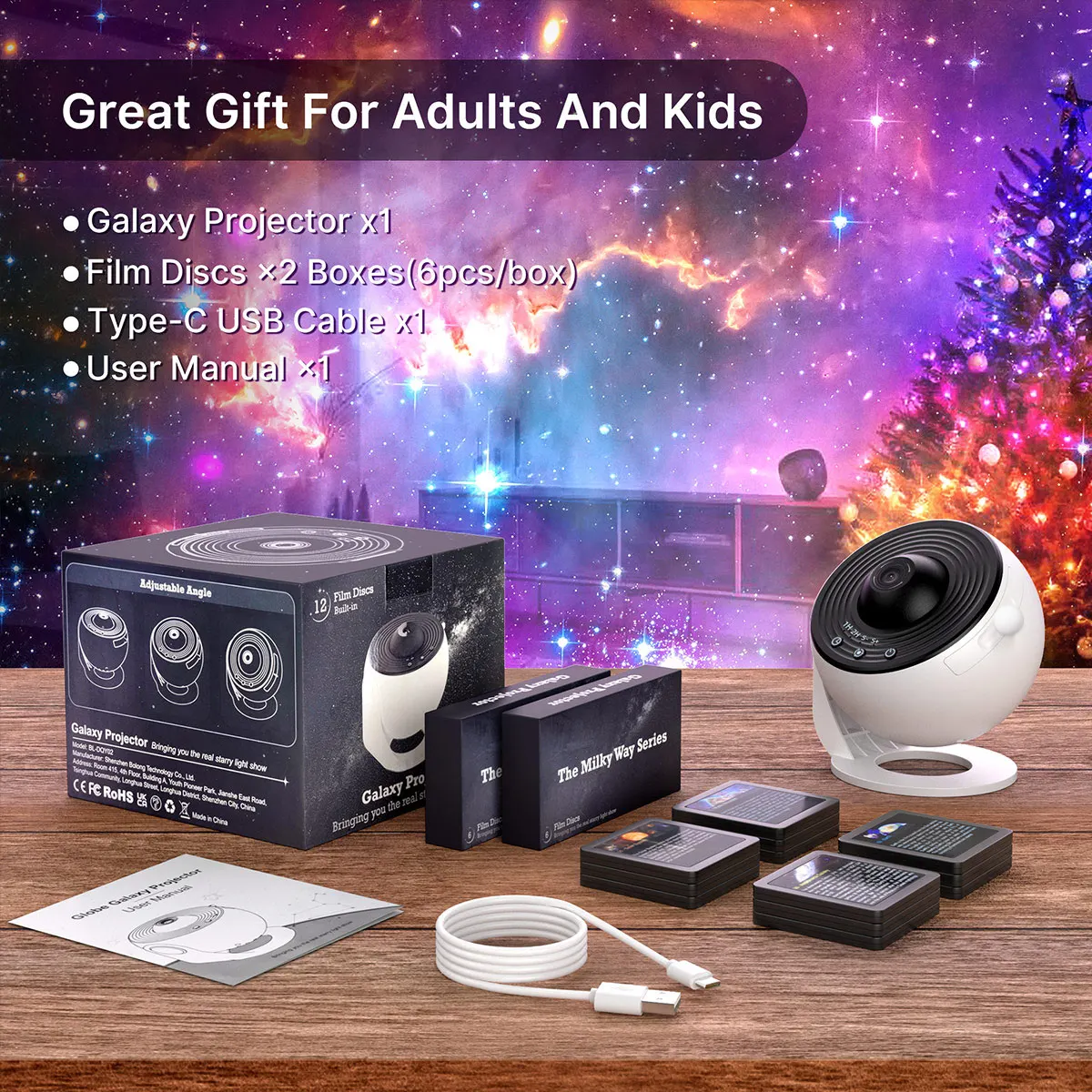 13 In 1 Ster Projector, Planetarium Galaxy Projector Voor Slaapkamer, Aurora Projector, Nachtlampprojector Voor Kinderen Volwassenen