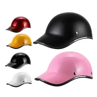 Open Face Motorcycle Helmet Baseball Cap Half Helmets for Men Women Scooter Electric Bike Retro Hard Hat