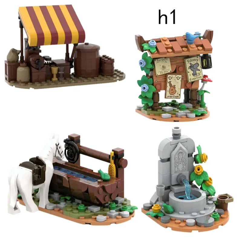 

Spot MOC-78676 Castle 157947 Диспенсер для воды для лошадей 149063 Castle 149486 Фонтан для сборки мелких частиц Строительные блоки Головоломка