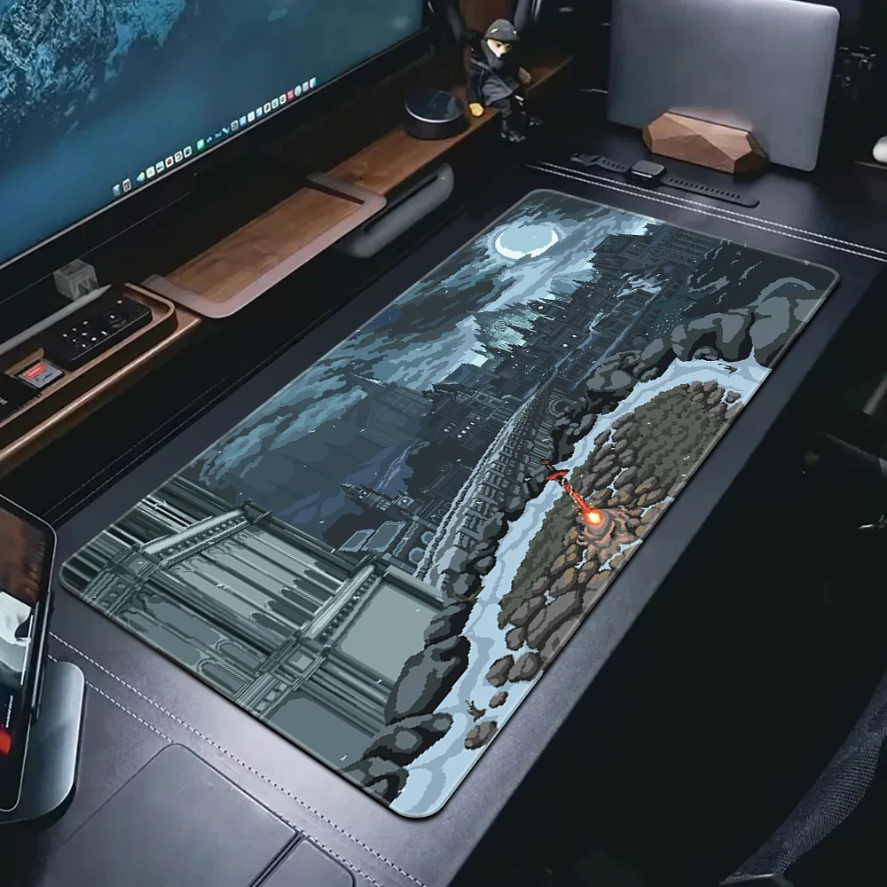 

Gamer Mouse Pad Pixel Landscape Large Gaming Mousepad Game Professional Office Rubber Mouse Mat XXL Table Mat Game Keyboard Pad