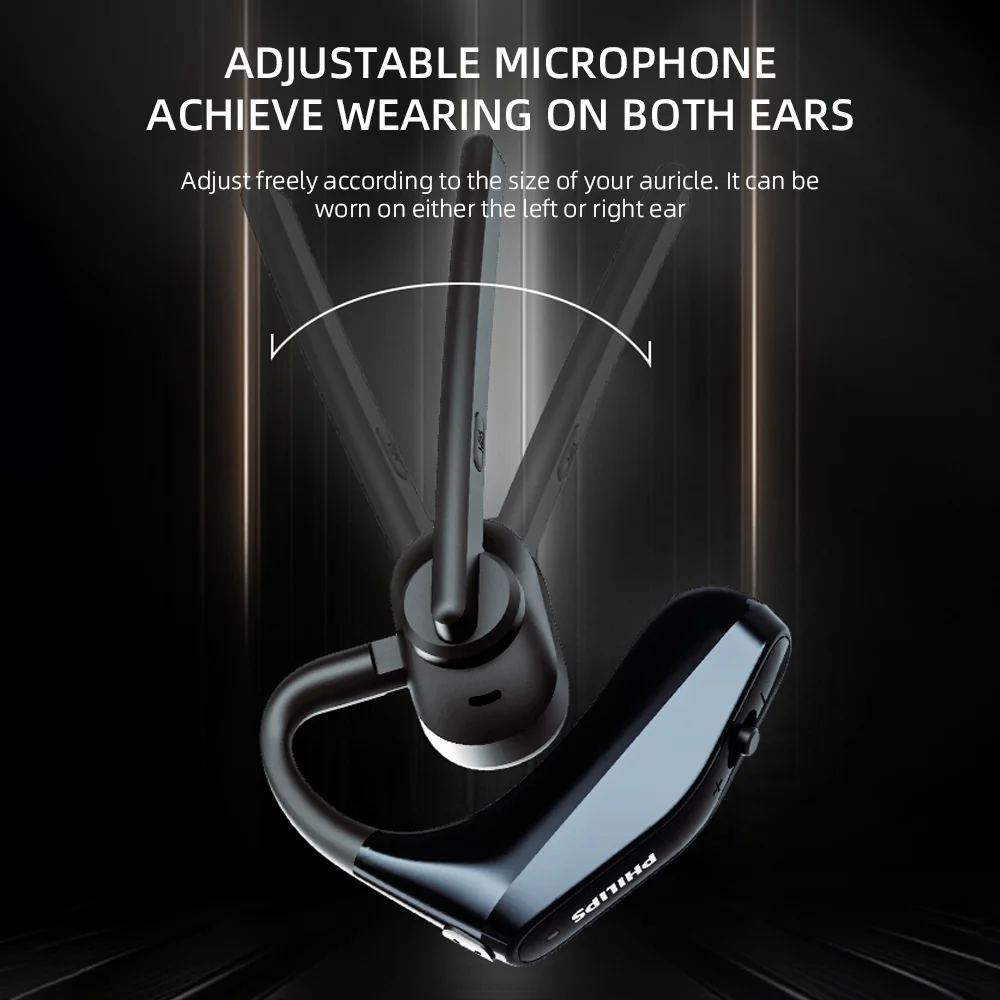 جديد فيليبس SHM5178 الأعمال سماعات لاسلكية بلوتوث 5.3 IPX4 سماعات HiFi ستيريو HD هيئة التصنيع العسكري دعوة ENC الحد من الضوضاء ياربود