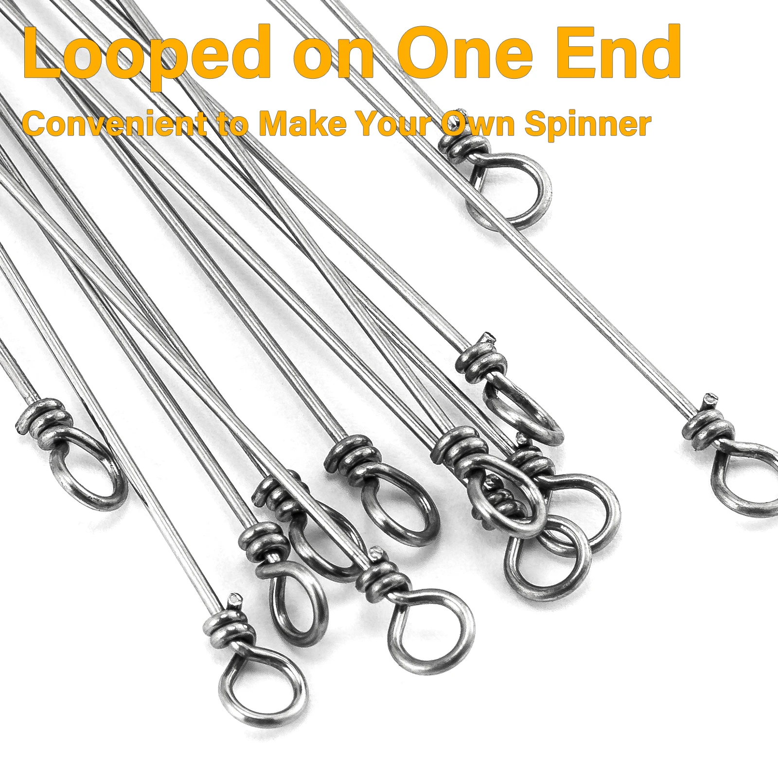 Eje giratorio de acero inoxidable para Spinnerbait – Dorado - imagen 2