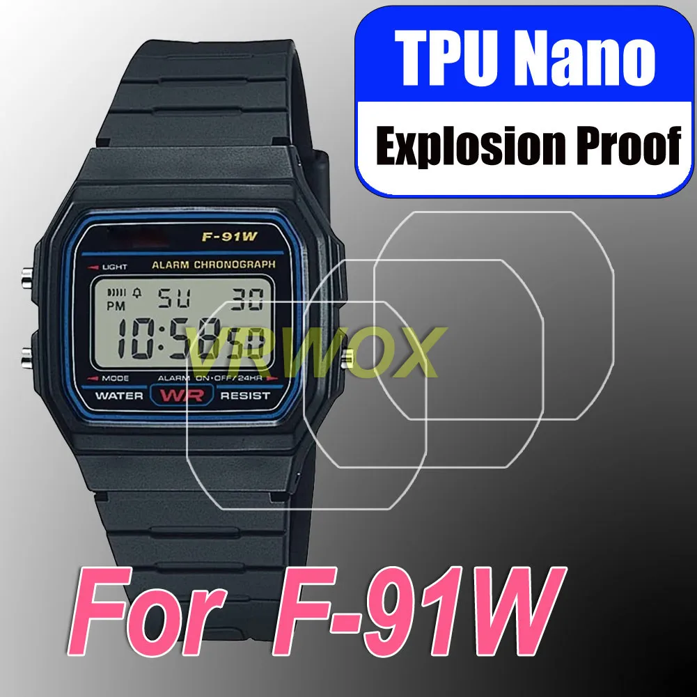 

3PCS Nano Explosion-proof Screen Protector For F-91WM-2A F91W3 F91WM7A F-91W-1 F-91WM-3A F-91WG-9 F-91WM-9A 1B