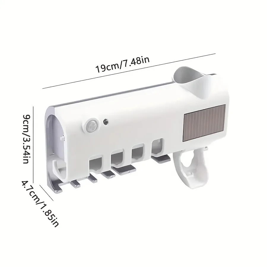 Porte-brosse à dents électrique multifonctionnel, induction, stérilisation UV, pressage automatique du dentifrice