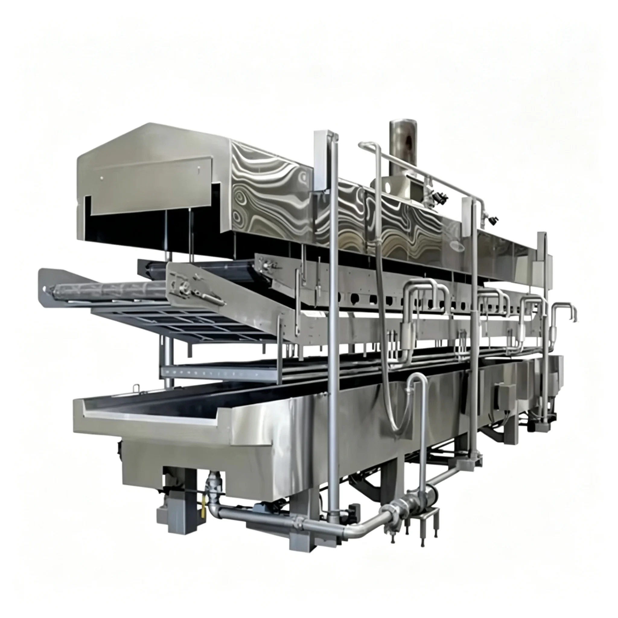 Commercial Auto Circulation Frying Fryer Long‑life Oil Maintenance For Donut Poultry Snack Production Customized