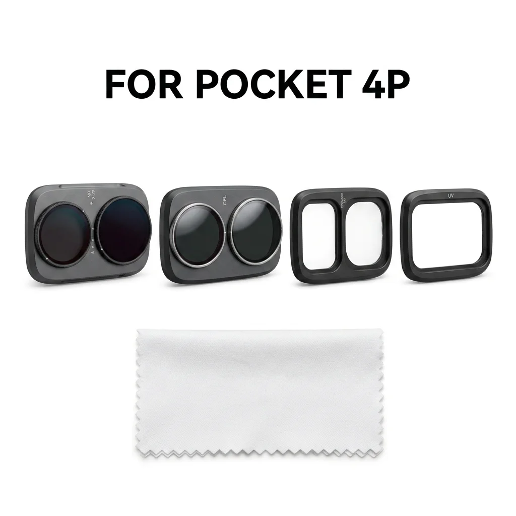 CPL VND Cool Rose Magnetisches Linsenfilter-Set für DJI OSMO Pocket 4P, verstellbarer Filterrahmen-Satz für Pocket 4P Zubehör