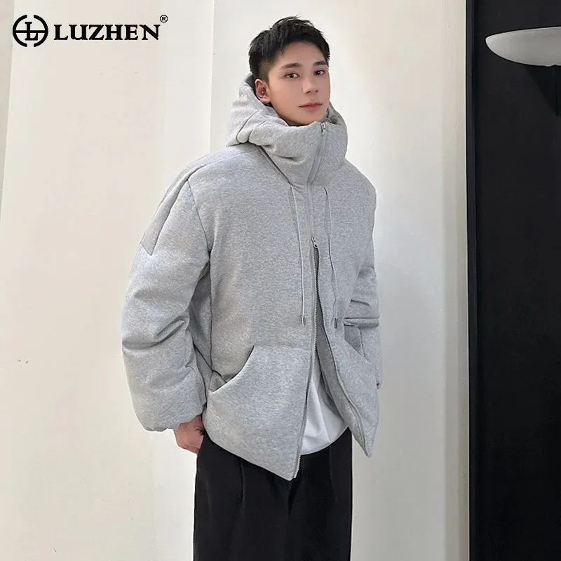

LUZHEN куртка зимняя утка повседневная спортивная одежда пуховая верхняя одежда с капюшоном красивая молодежная оригинальная шикарная одежда новая термомужская JY4686