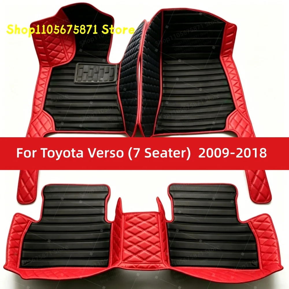 Custom Car Floor Mats Fit For Toyota Verso (7 Seater) 2012 2013 2014 2015 2016 2017 2018 Car Mat Accessories Mats Carpets
