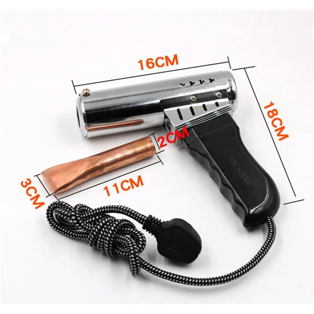 New Universal,Chisel Tip,Handheld Powerful Soldering Iron Soldering Hot with Temperature 200-400 Degrees CN Plug