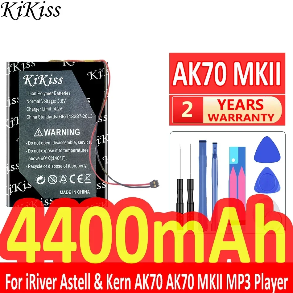 4400mAh KiKiss Powerful Battery for iRiver Astell & Kern AK70 MKII MP3 Player