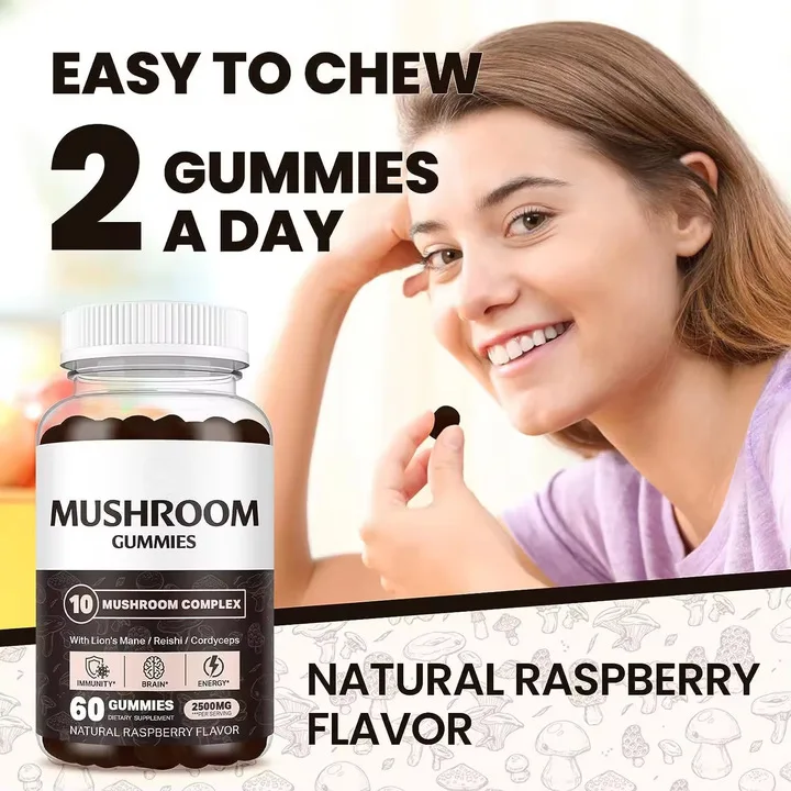 

Lion's Mane Mushroom gummies protect the digestive system, promote neurological health, and enhance immunity
