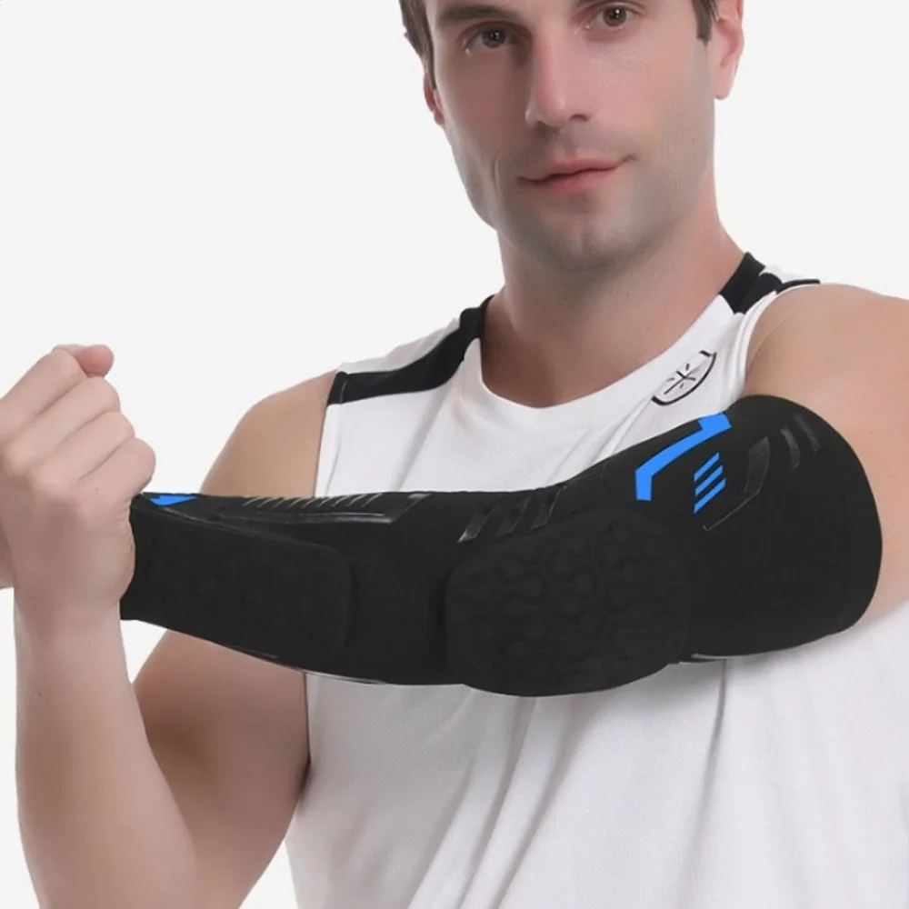 Crashproof Separate Elbow Pads Honeycomb Long Arm Sleeve Protector Dual Anti-Collision Protective Forearm Cover Riding