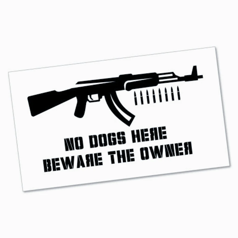 Car decoration stickers FOR NO DOGS BEWARE THE OWNER Sticker Decal Funny Car Prank Laptop   20CM PVCKK