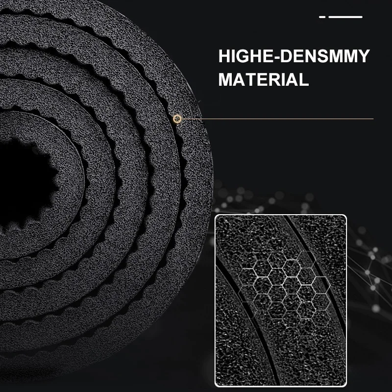 NBR Non-slip Yoga Mat High Density Large Size Fitness Mat Yoga Matt For Exercise, Yoga And Pilates Gymnastics Mat 200X130X2CM