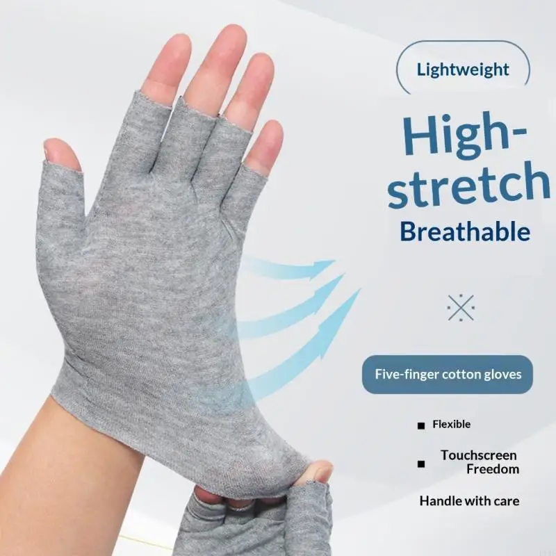 

Fingerless Cotton Gloves with Enhancing Breathability for Comfort in Hot Work Environment Such as Construction Sites F19E