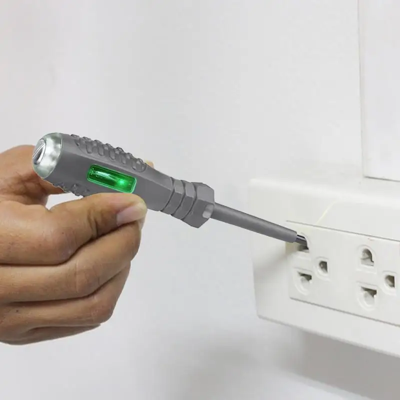 เครื่องทดสอบไฟฟ้าปากกา 2-in-1 แรงบิดสูงไขควงแม่เหล็กเครื่องทดสอบสายไฟเครื่องทดสอบวงจรไฟฟ้าตอบสนองไฟฟ้า