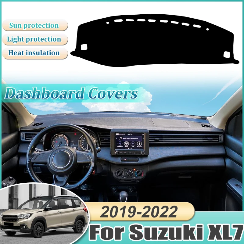 Cubierta de salpicadero para Suzuki XL7 NC 2019~2021 2022 Ertiga, alfombrilla antideslizante para coche, protección solar, accesorios para coche