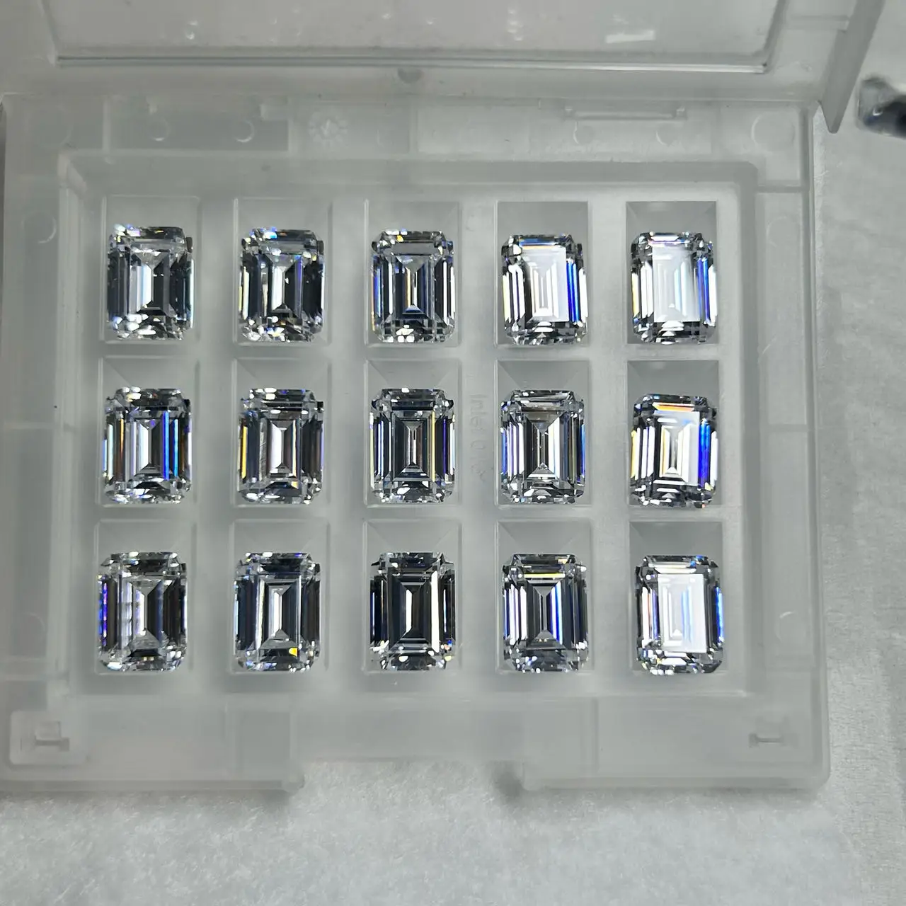 White 6A Emerald Cut Cubic Zirconia Stone 2x4mm to 13x18mm CZ Gemstone