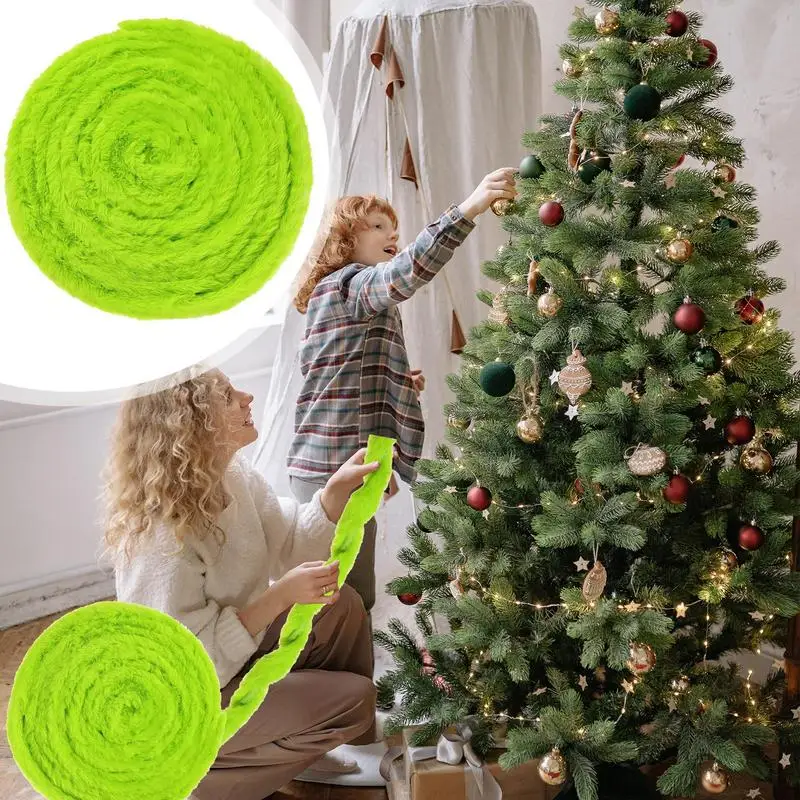 クリスマスファブリックリボン,花輪,クリスマストリム,バッグ,コスチューム,木のマントルピース用の白いファブリックロール