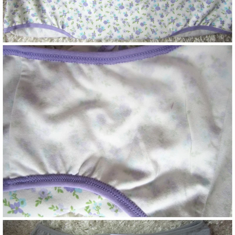 3Pcs/Lot Panties for Women Plus Size 5XL Cotton Print High Waist Breathable Underpants Intimates Female Underwears Sets