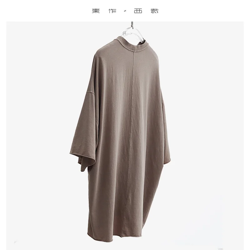 No Sense of Restraint ~ Women's Mid-Length Short-Sleeved T-Shirt Hemp Organic Cotton Three-Quarter Sleeve Top
