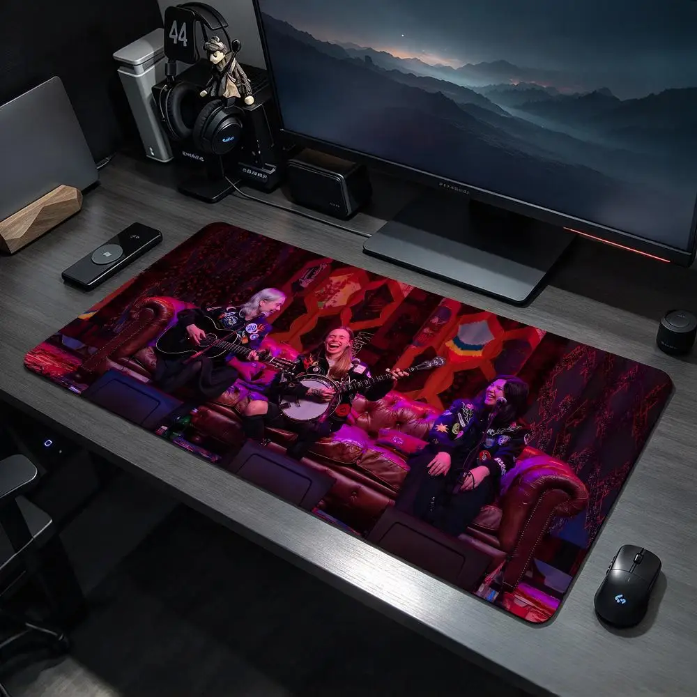 Indie Band B-Boygenius Mouse Pads Large Gaming Mousepad Desk Mat Non Slip Bottom Featuring Stitched Edges
