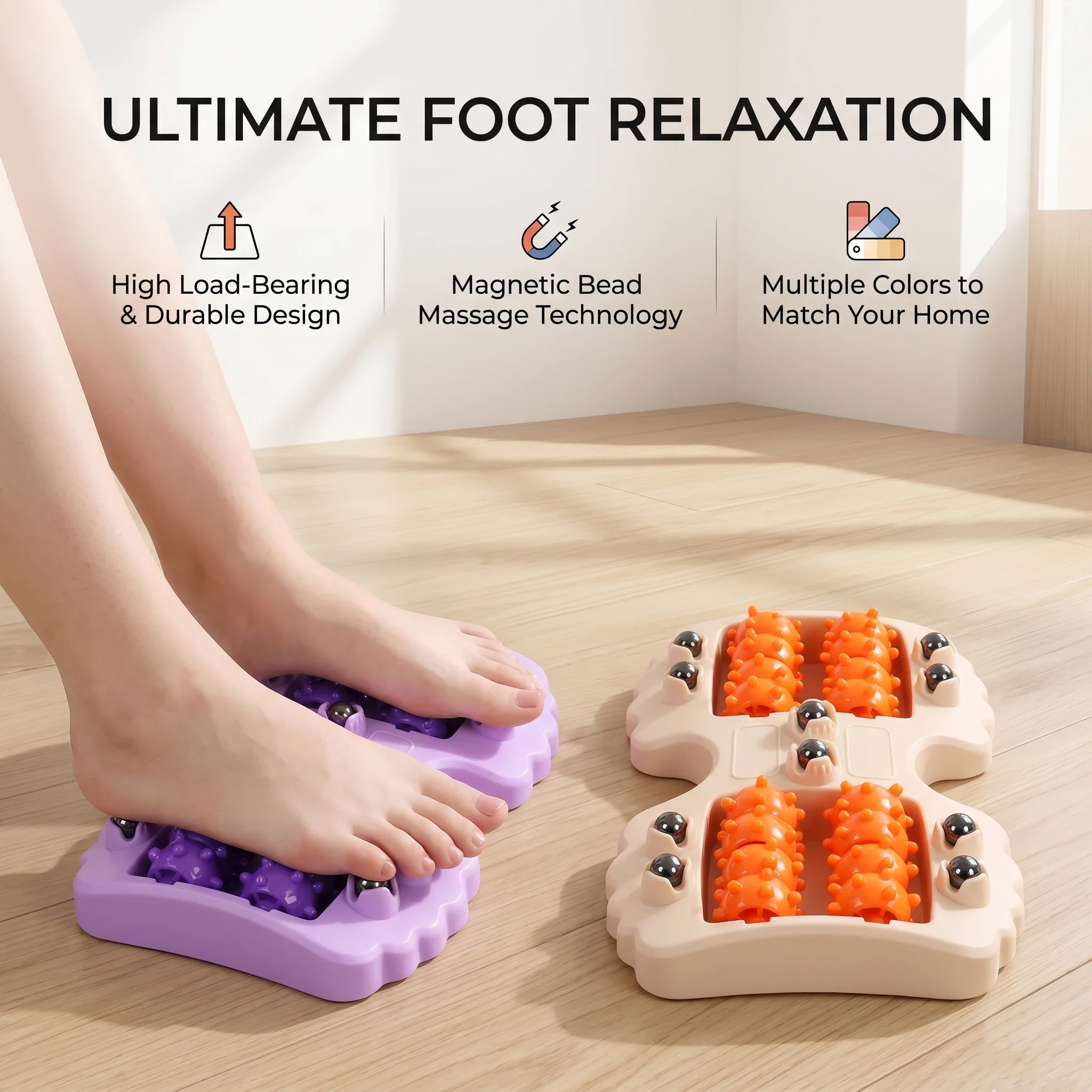 

Foot Roller Massager Foot Massage Magnetic Bead Roller Multi-Point Foot Massage Foot Therapy Rubbing Foot Massager