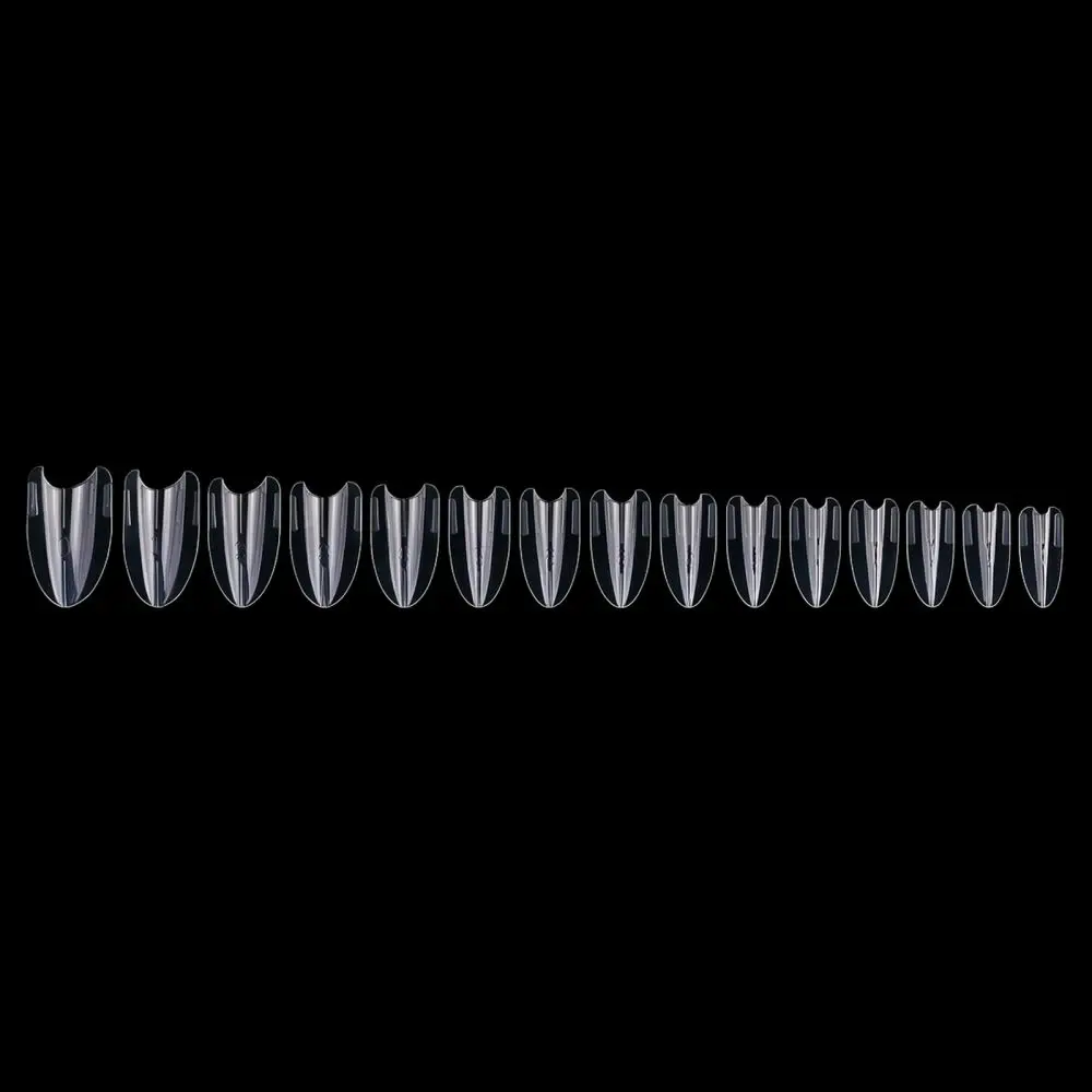 Reusable Nail Forms Extension Tips Transparent Artificial Finger Nails Building Mold Kit Professional Manicure Accessories