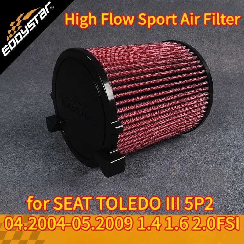 

Спортивный воздушный фильтр с высоким расходом для SEAT TOLEDO III 5P2 04.2004-05.2009 1.4 1.6 2.0FSI Моющиеся гоночные впускные фильтры