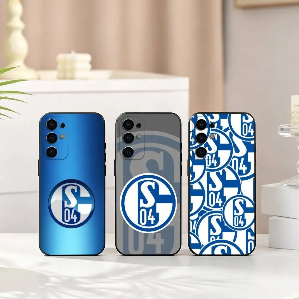 Football Club S-Schalke 04 gift  Phone Case Black Silicone Soft For Samsung S25,S24,S21,S22,S23,S30,Ultra,S20,Plus,Fe,Lite