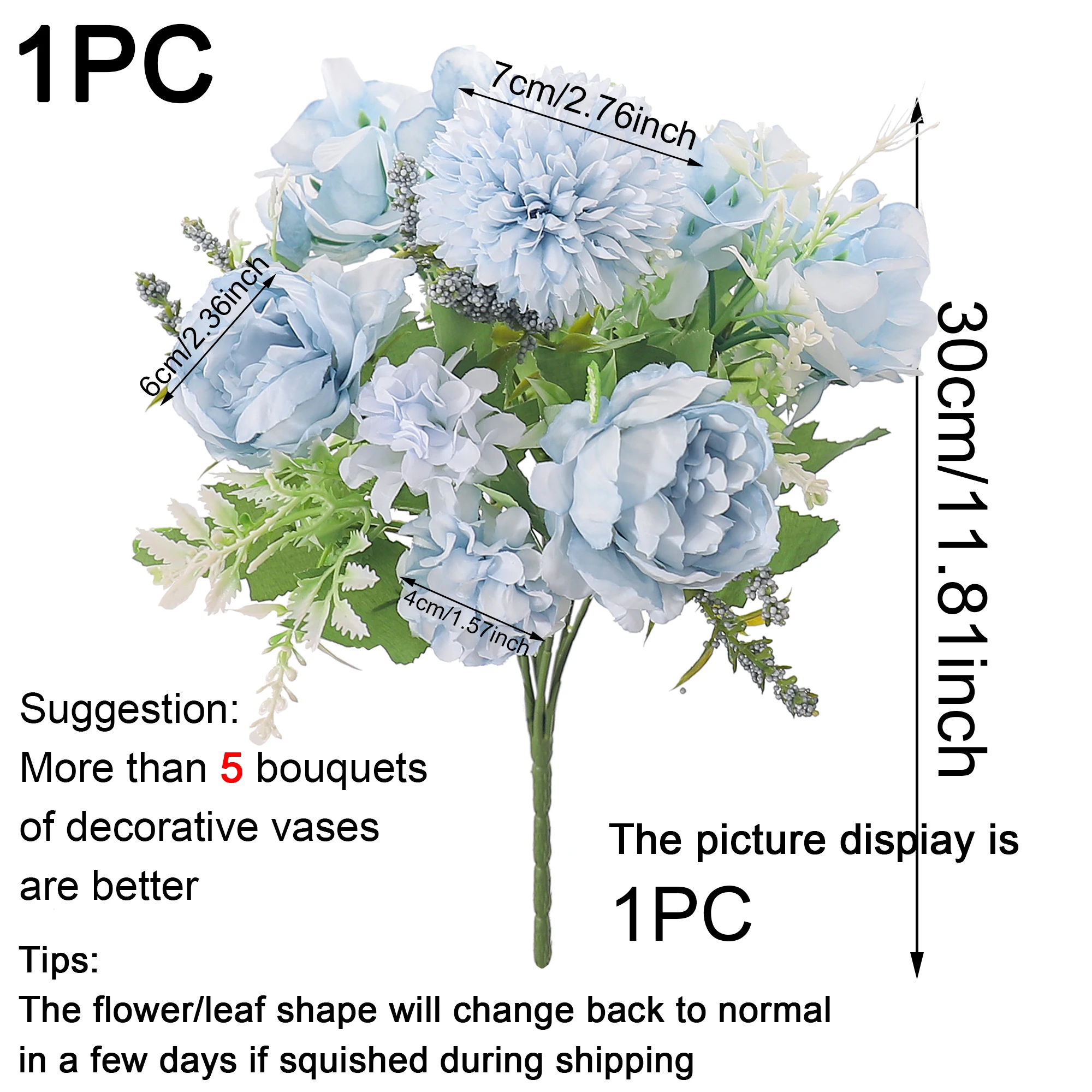 Seide Pfingstrose Künstliche Blumen Hochwertige Hochzeit Zuhause Weihnachtskranz Brautstrauß Tischvase Foto Requisiten DIY Dekoration – Detail 2