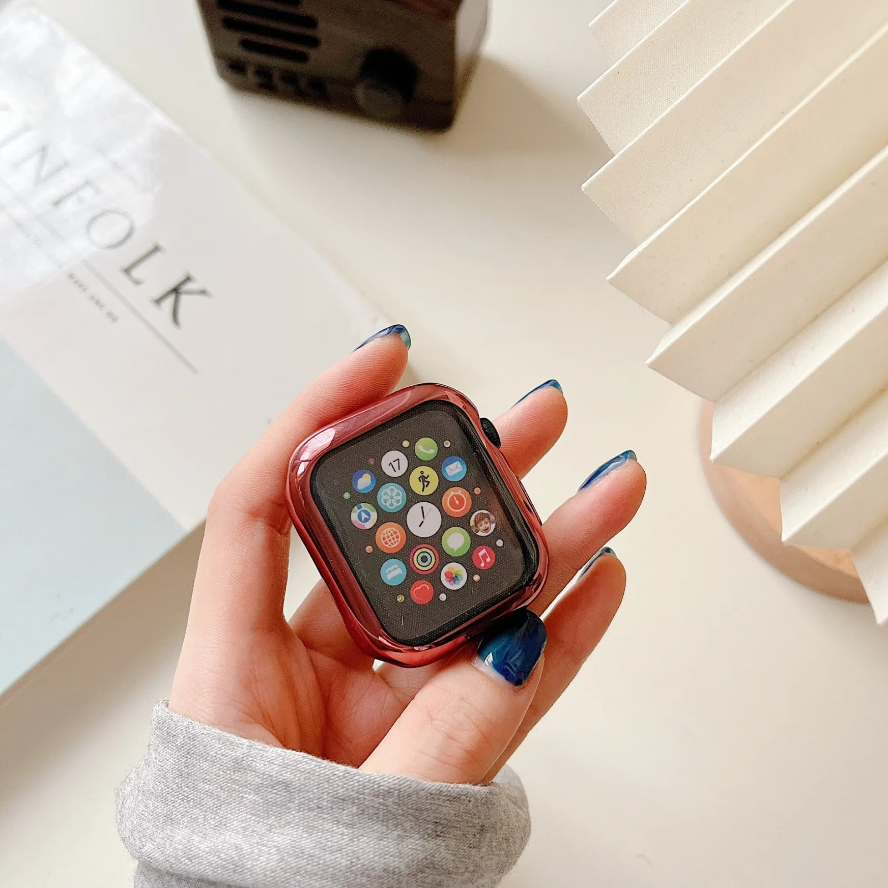Soft TPU for Apple Watch Case 9 8 41mm 45mm 42mm 38mm Acccessories Shockproof Protective shell series 7 6 5 4 se 44mm 40m Cover