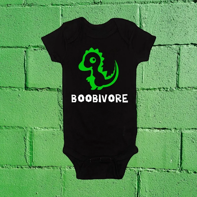 Boobivore Dinosaurier-Baby-Body als Geschenk zur Babyparty