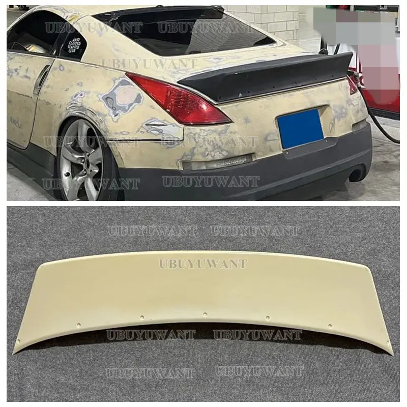 

For 2002-2008 Nissan 350Z Fairlady Z34 | Rocket Bunny Style Duckbill Rear Trunk Lid Wing Spoiler (ABS Plastic - Matte Black)