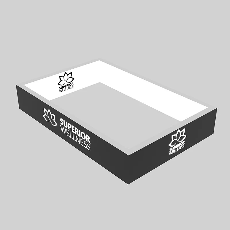 China Factory 10 x 8 m große, luxuriöse LED-Hintergrundbeleuchtung, Ausstellungsdisplay, Messe-Stand