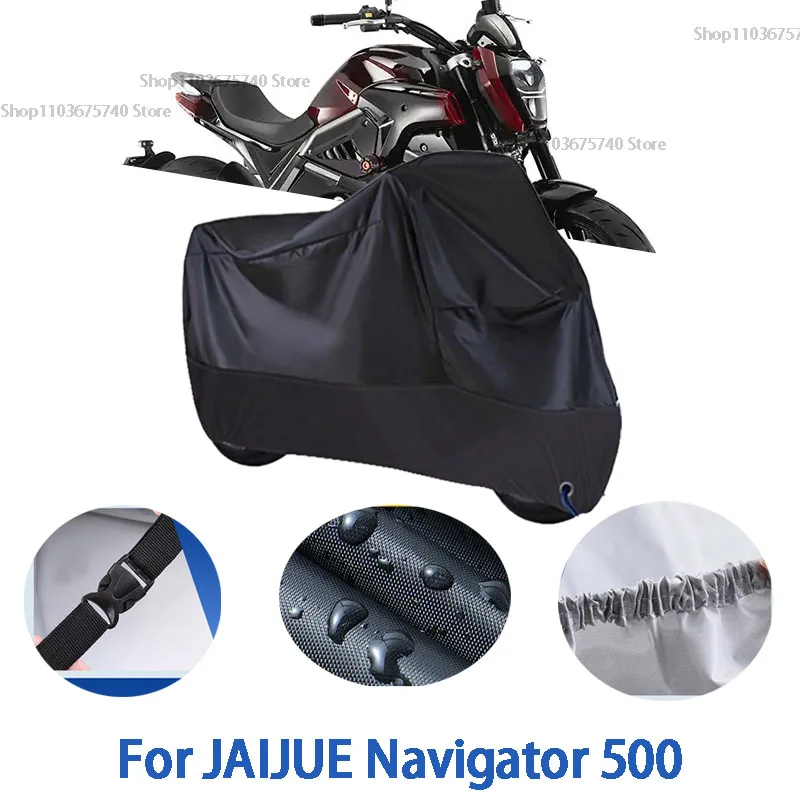 

Motorcycle Full Covers For JAIJUE Navigator 500 Car Outdoors Sun Protection Dust No Ear Thickened Oxford Clothcover Accessories