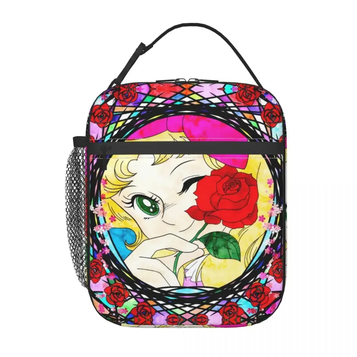 2025 Hot  Japan Cartoon Candy Candy Insulated Lunch Bags for Women Anime Resuable Cooler Thermal Food Lunch Box Outdoor Camping