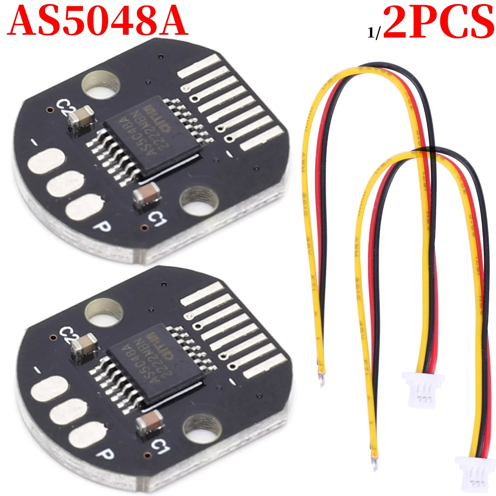 1/2PCS AS5048A Magnetic Encoder PWM/SPI Interface High Precision 14 Bit Brushless Motor AS5048A Encoder SPI/I2C