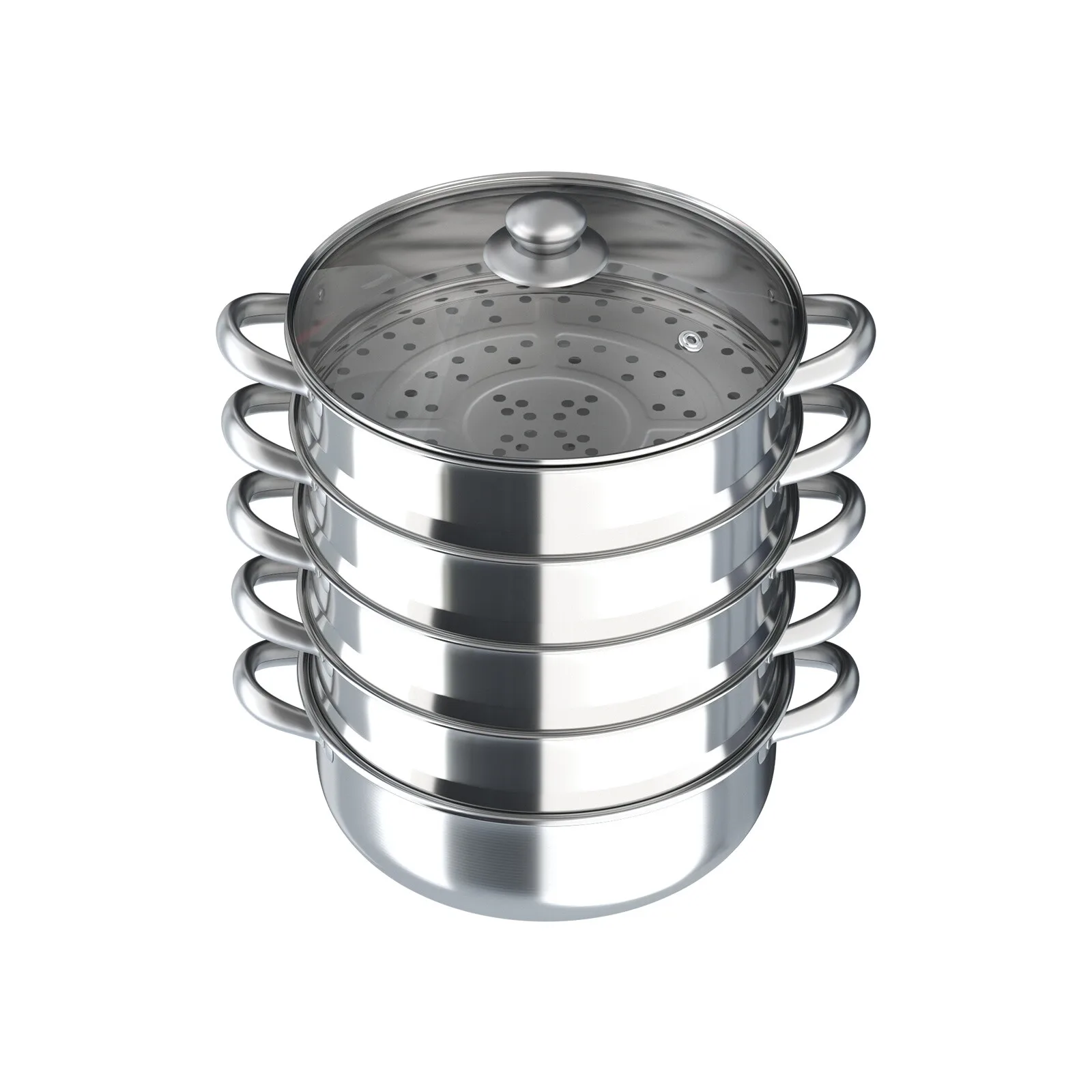 

5-Layer Steam Cooker Large Steamer Domestic Commercial Stainless Steel Steamer