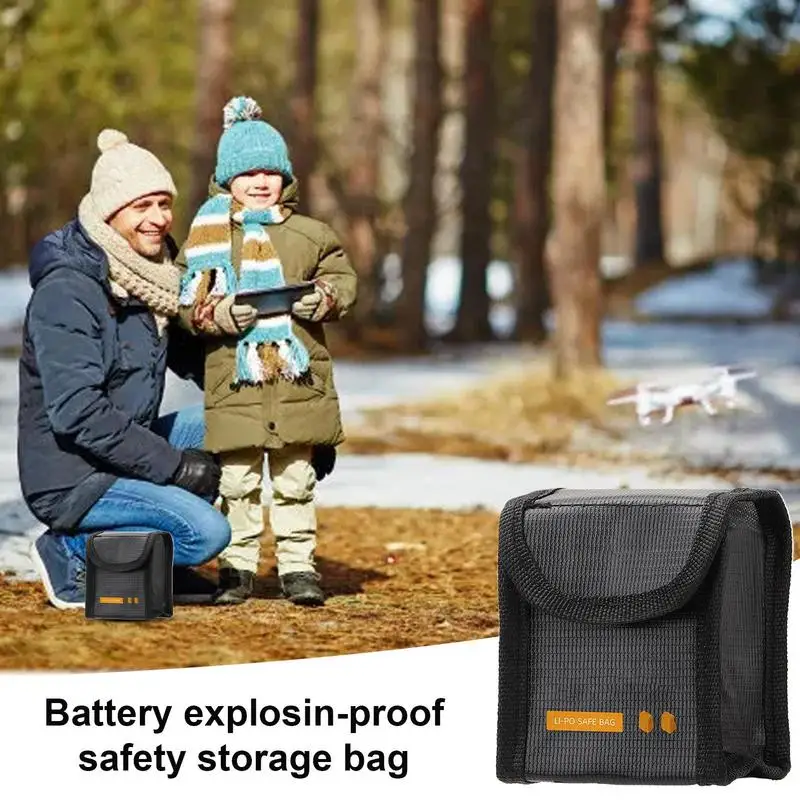 Портативная батарея, взрывозащищенная сумка, огнестойкая литиевая защитная защита, улучшенная защитная сумка, аксессуары для дронов