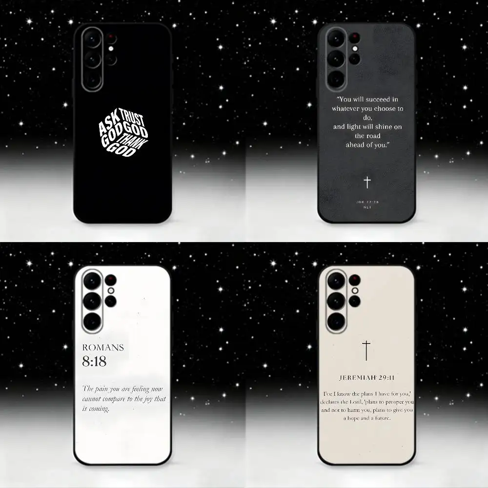 حافظة لهاتف سامسونج S25، S24 Ultra، S20، S30 plus، S22 plus، S23، S30 Ultra 5G غلاف أسود من السيليكون #1